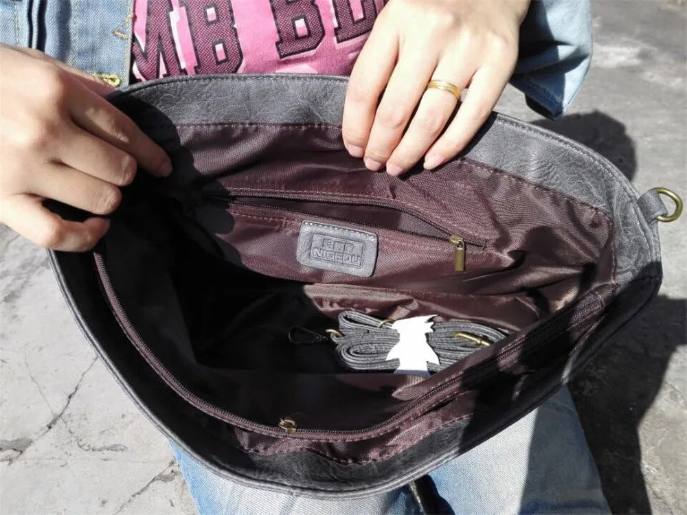 Women Handbags PU Leather Female Clutch Handbag Messenger Bag Large Solid High Capacity