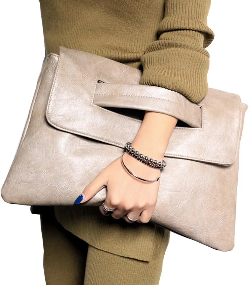 Women Handbags PU Leather Female Clutch Handbag Messenger Bag Large Solid High Capacity