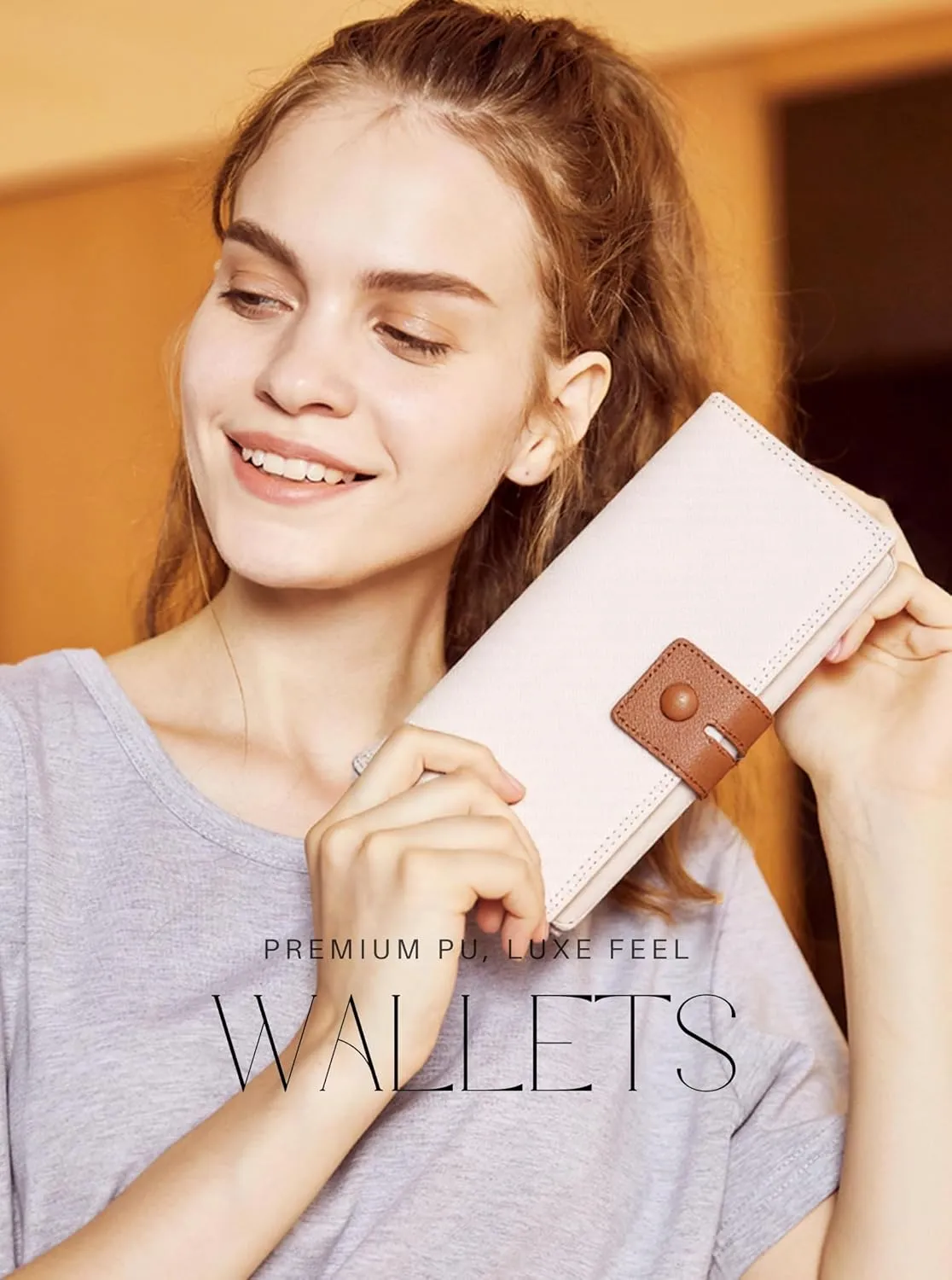 Women Leather Wallet Designer Long Clutch Large Capacity Bifold Multi Credit Card Holder Ladies Gifts