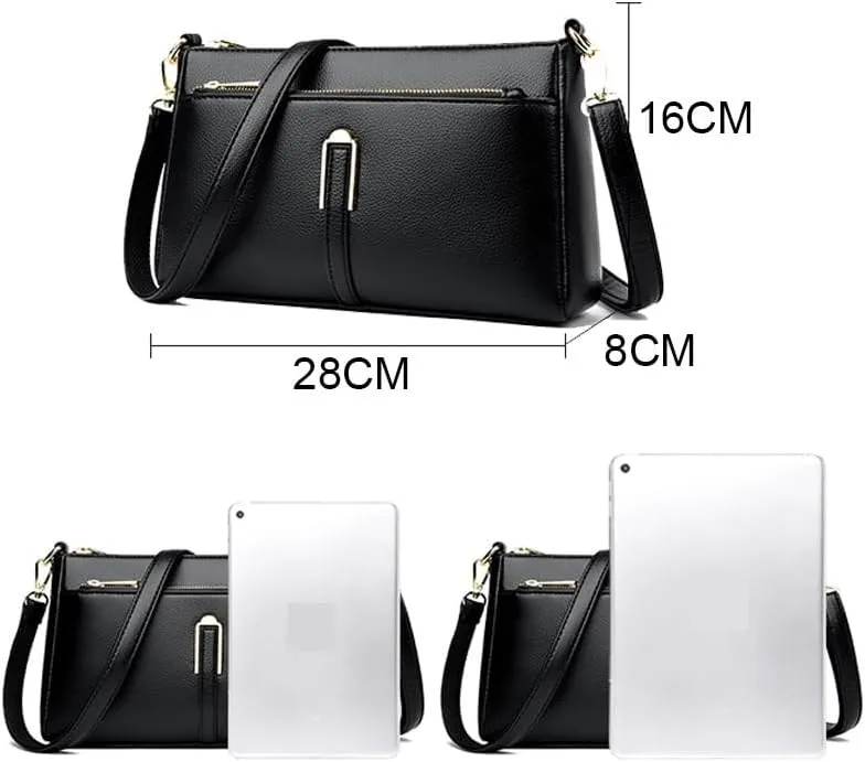Women Shoulder Bags, Leather Casual Tote Bags For Woman Purses Ladies Luxury Designer Handbag Messenger Bag