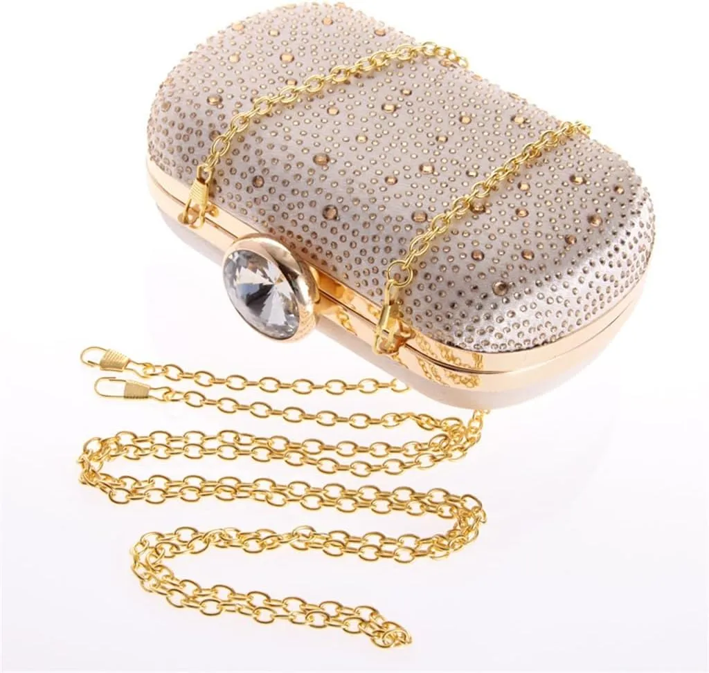 Women's Bag Exception Business Studded Finger Dinner Party Bag Korean Rhinestone Craft Bag(E)