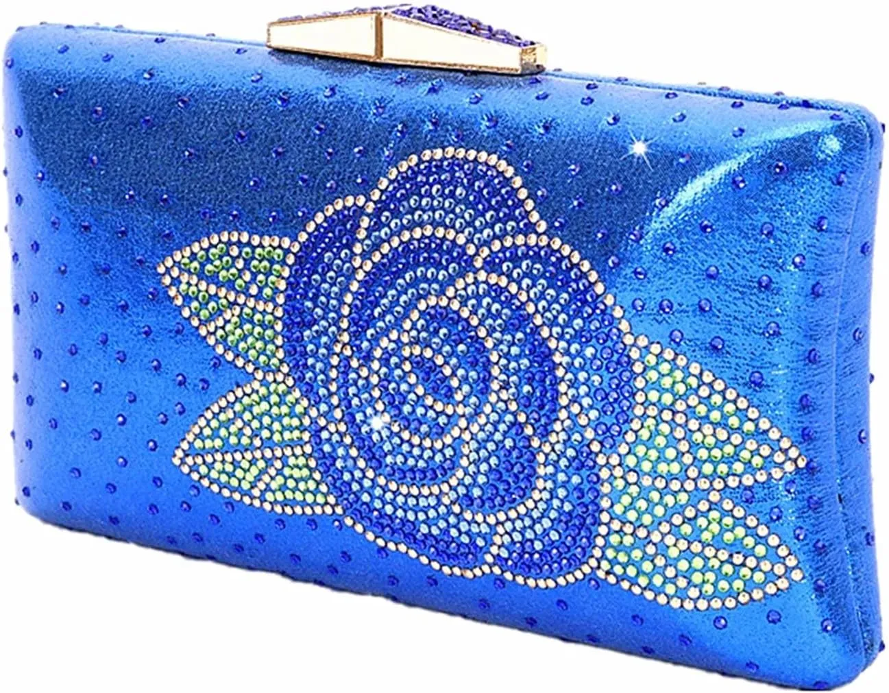 Womens Italian Design Luxury Evening Shoe Bag Suit Rhinestone Dinner Clutch Flat Heel Plus Size Slippers