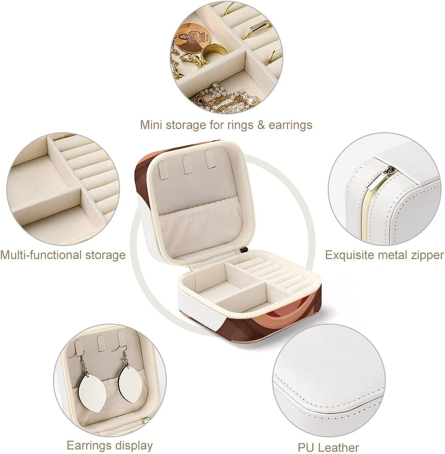 Women's Jewelry Box Jewelry Storage Box Naughty Monkey Travel Jewelry Box Can Store Earrings Bracelets Rings Watches