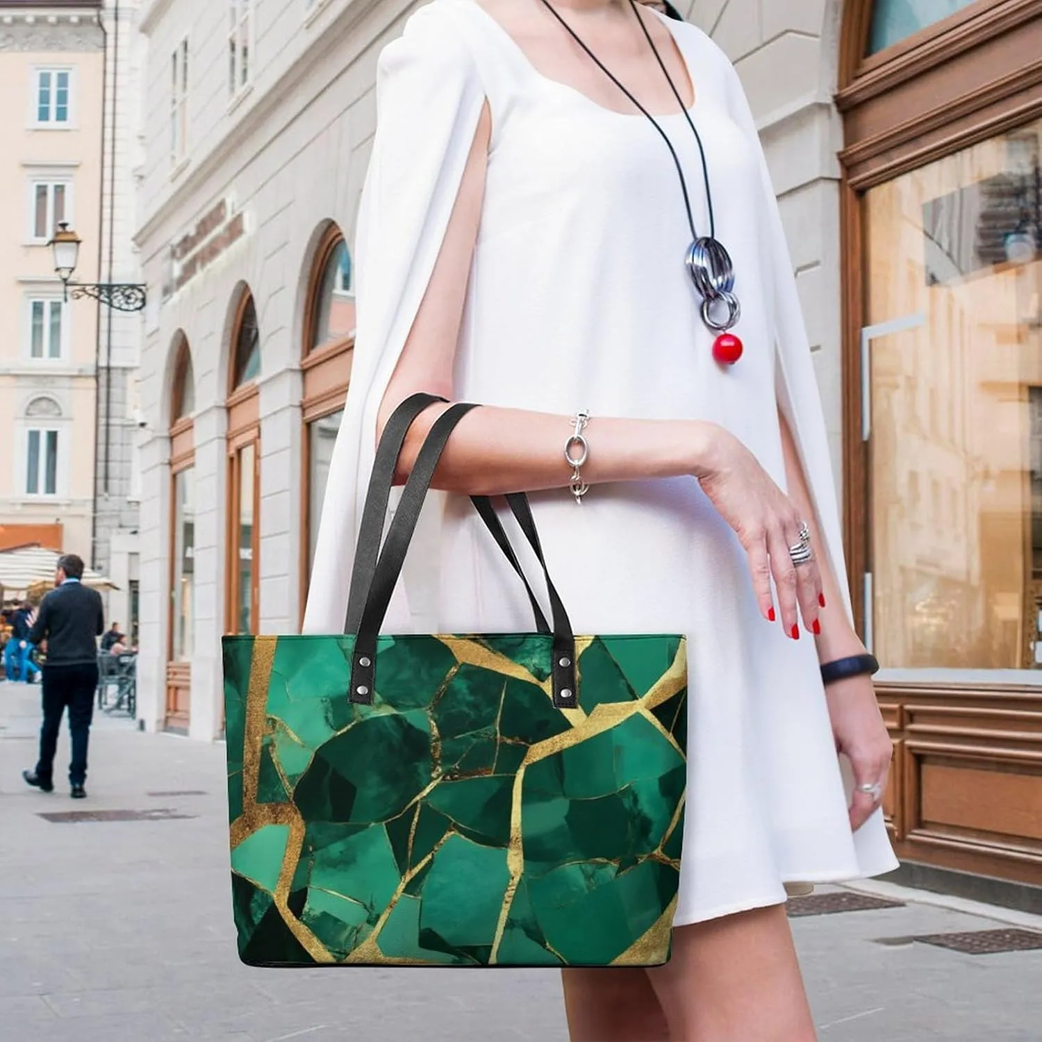 Women's Stylish Crossbody Bag PU Leather Shoulder Purse With Adjustable Strap