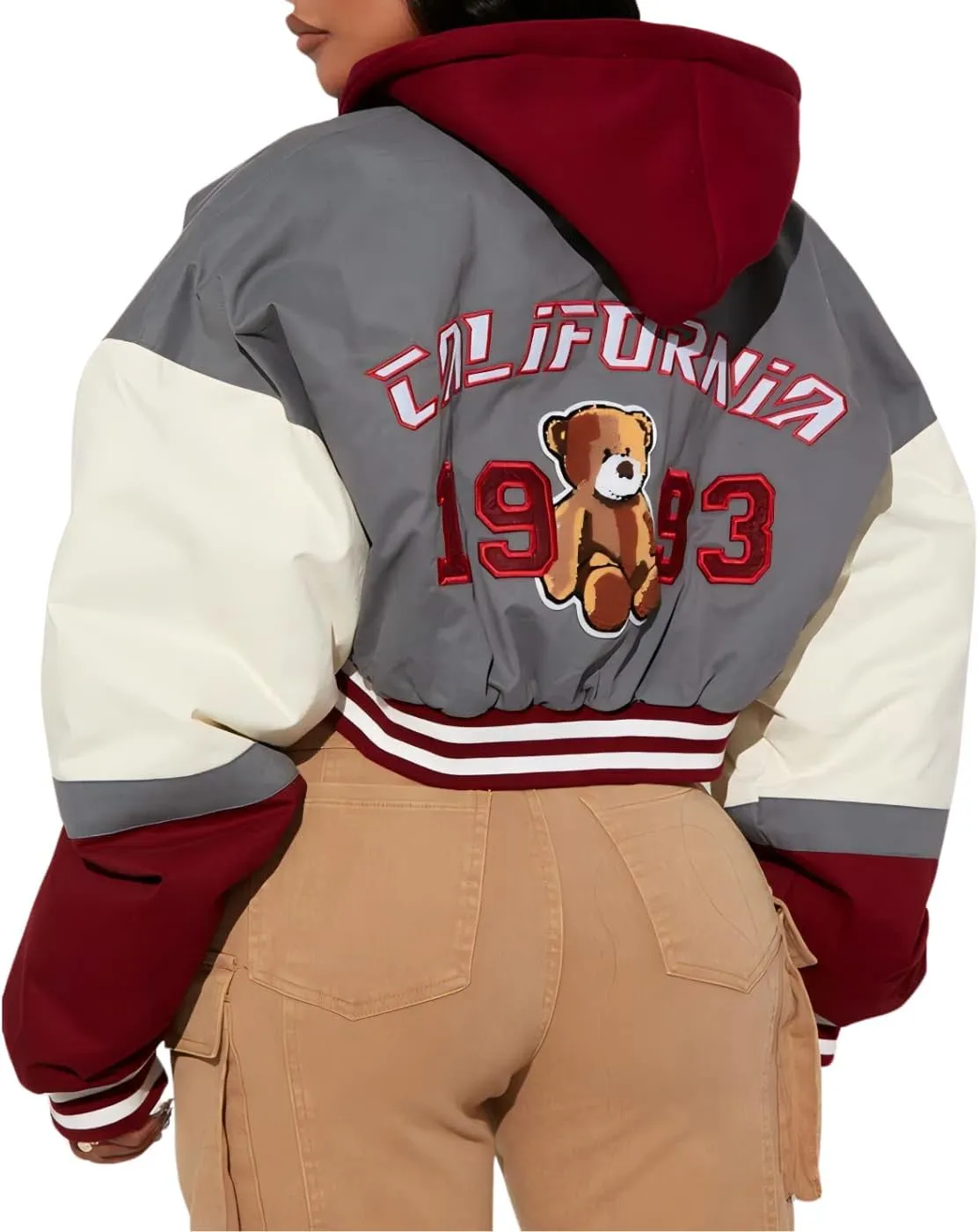 Womens Varsity Jacket Fashion Hoodies Lightweight Graphic Jacket for 2025