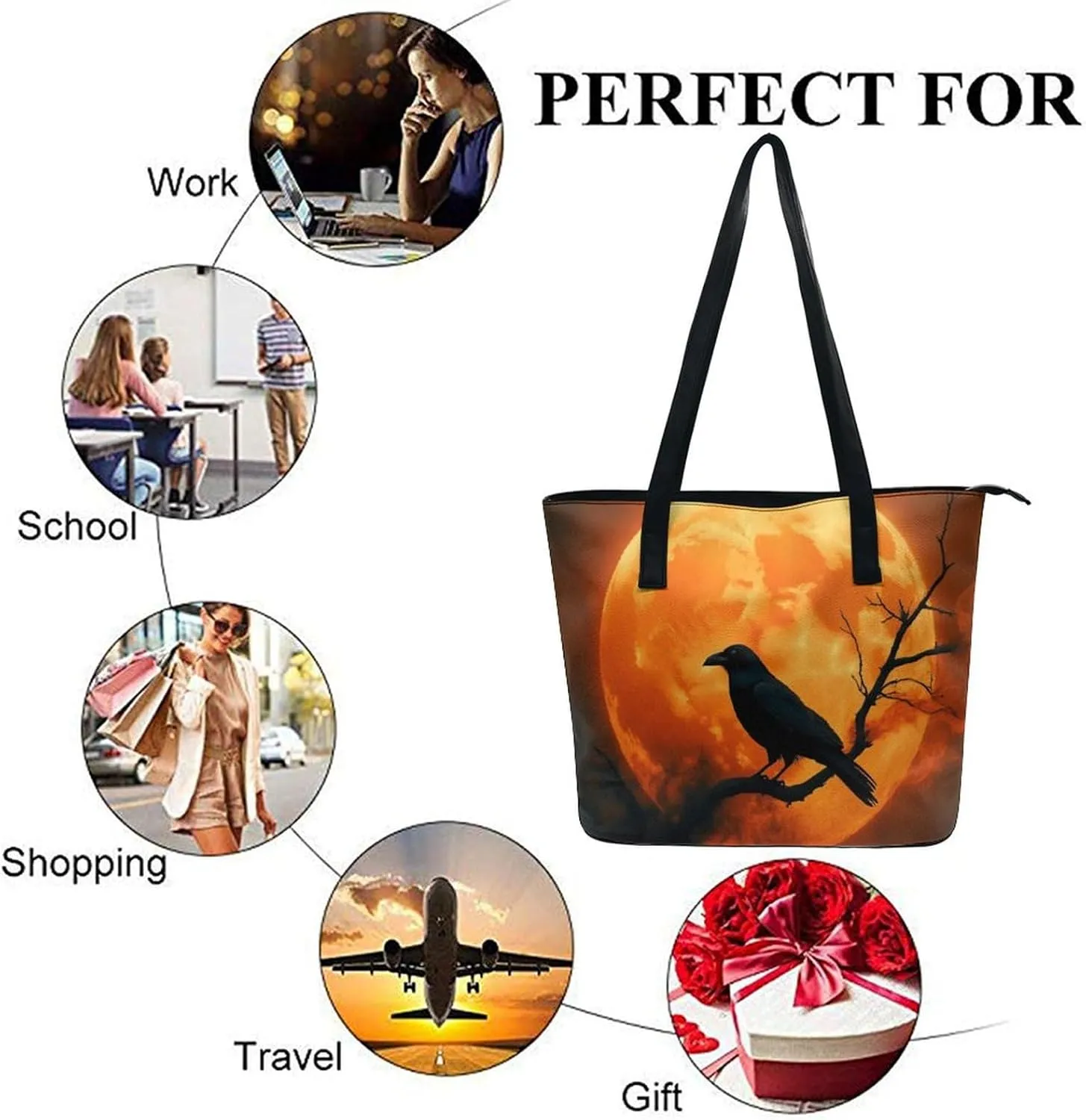 Women's Versatile Bucket Bag Soft PU Leather Trendy Shoulder Purse