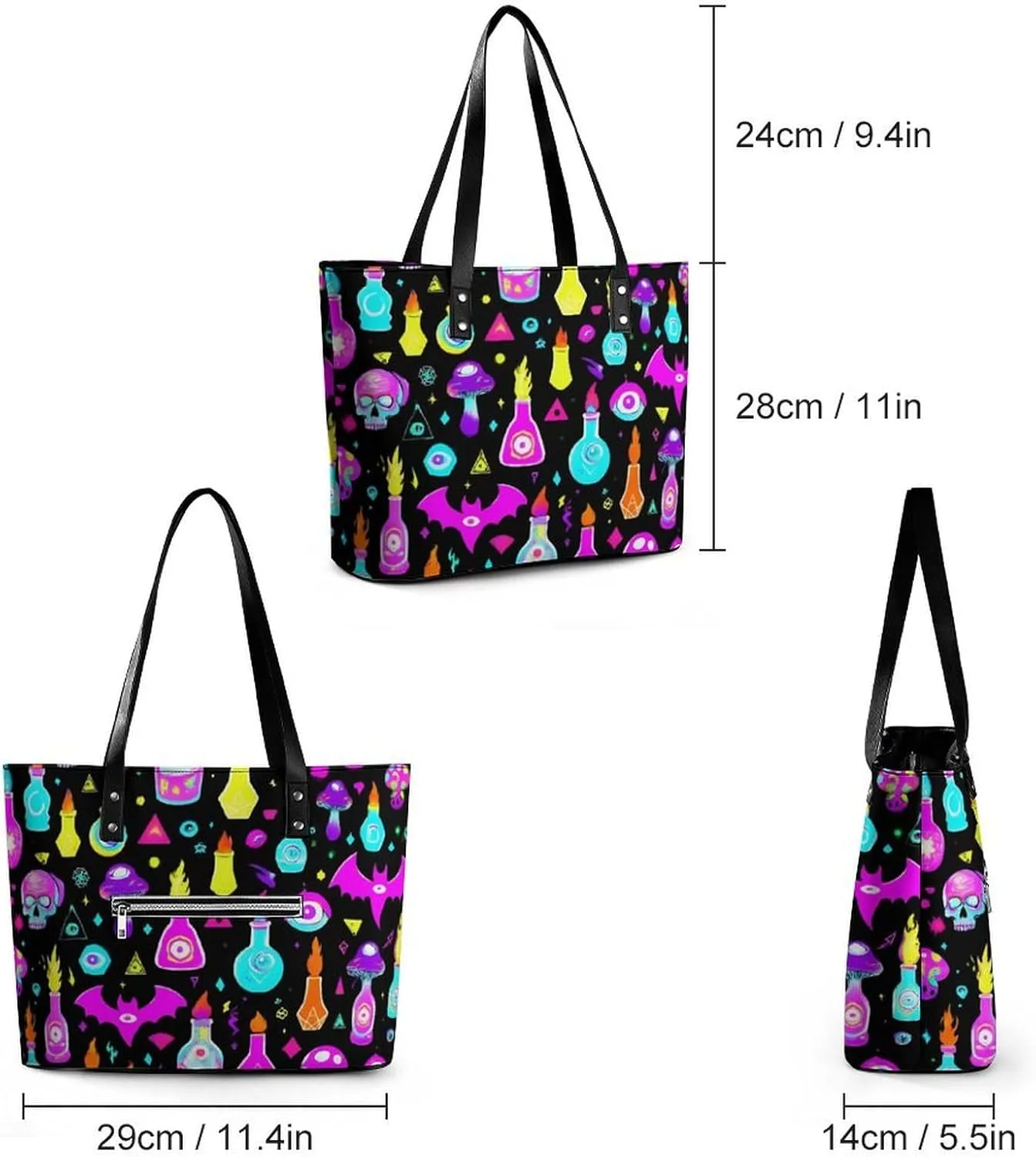 Women's Versatile Bucket Bag Soft PU Leather Trendy Shoulder Purse