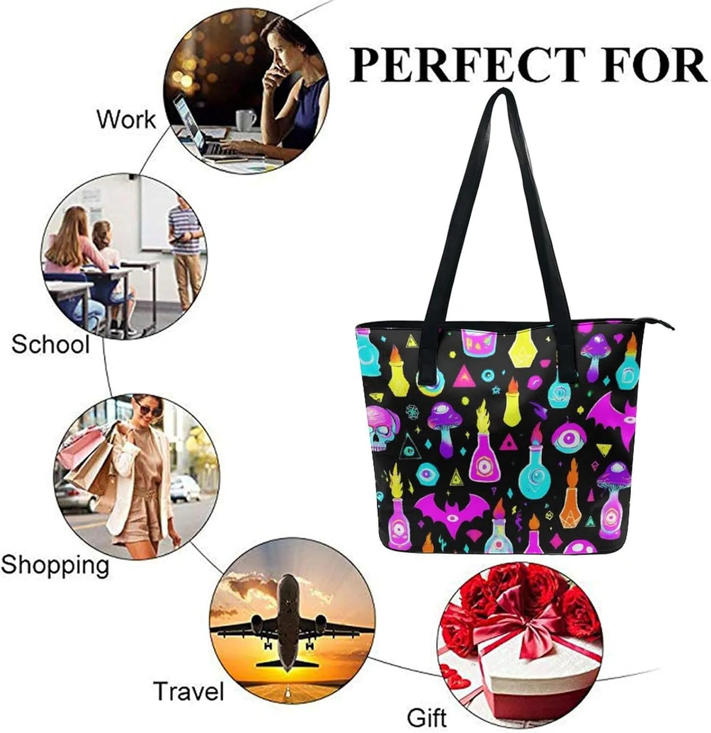 Women's Versatile Bucket Bag Soft PU Leather Trendy Shoulder Purse