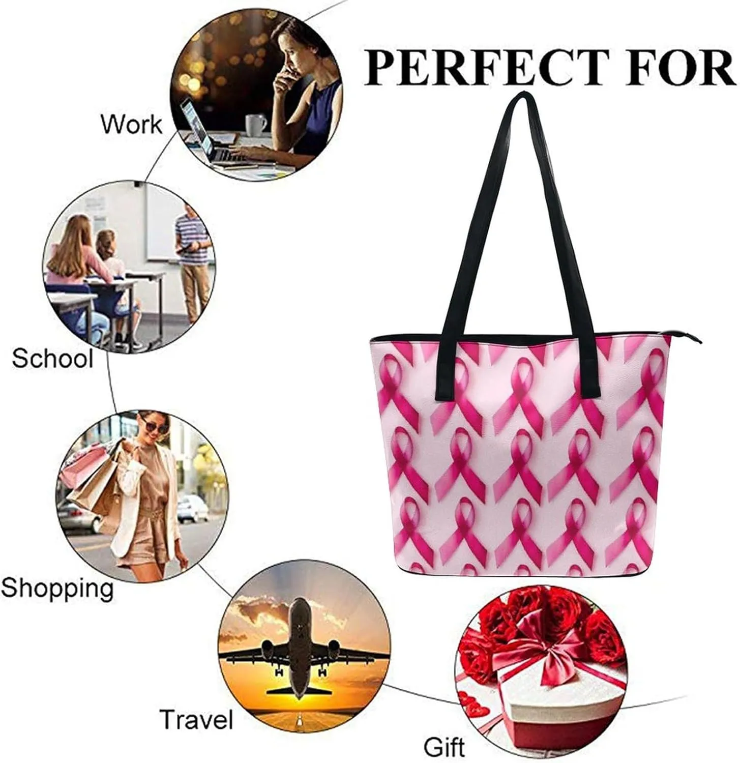 Women's Versatile Bucket Bag Soft PU Leather Trendy Shoulder Purse