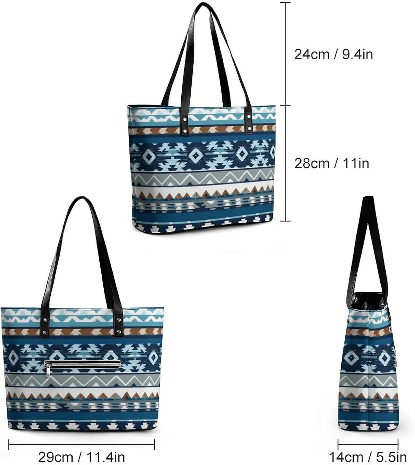 Women's Versatile Bucket Bag Soft PU Leather Trendy Shoulder Purse