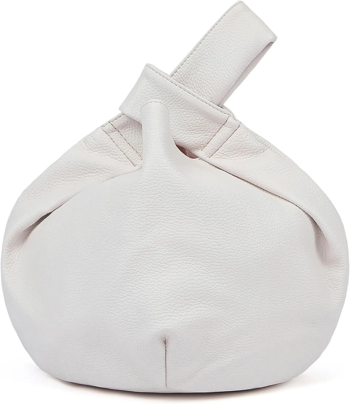 Women's Wrist Knot Tote Bag Small Soft Faux Leather Wristlet Handbags Elegant Clutch Purse for Girl