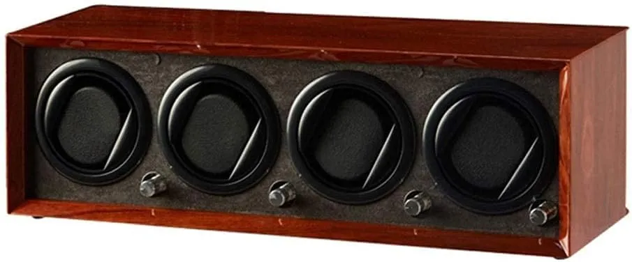 Wood Automatic Watch Winder USB Rechargeable 5 Mode Wood PU Leather Watches Winding Box Mute Motor Battery Supply