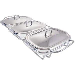 Xiamen Rect Food Warmer With Stainless Steel Lid