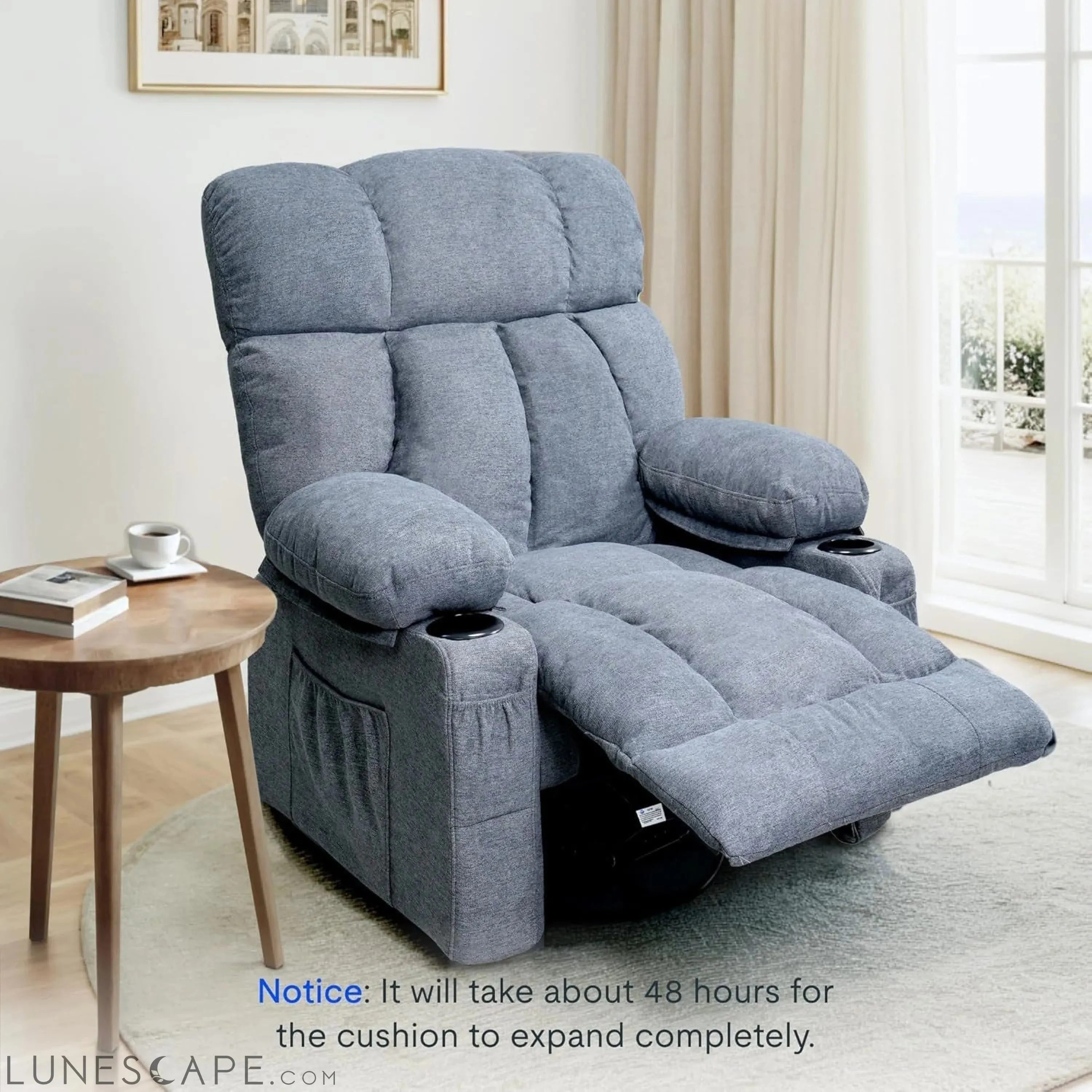 XRC3 Rocker Recliner Chair for Adults W/Massage & Heat, 360° Swivel