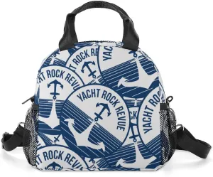 Yacht Rock Revue Portable Lunch Box Crossbody Bag Tote Insulated with Adjustable Strap Work Beach Picnic