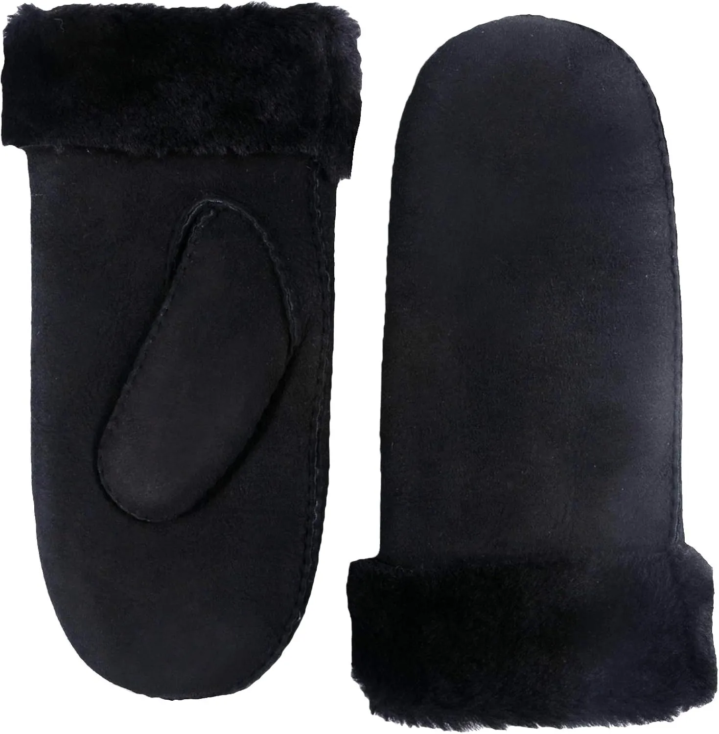 YISEVEN Women's Merino Sheepskin Winter Shearling Leather Gloves Mitten