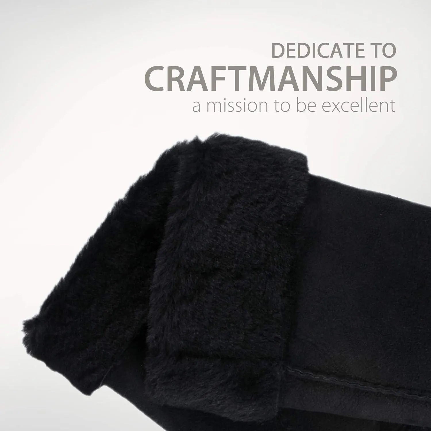 YISEVEN Women's Merino Sheepskin Winter Shearling Leather Gloves Mitten