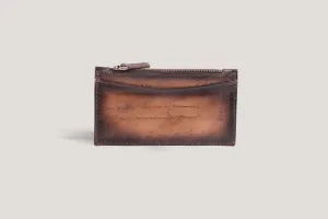 Zipper Card Holder Java Brown