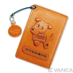Zodiac/Dog Leather Commuter Pass/Passcard Holders