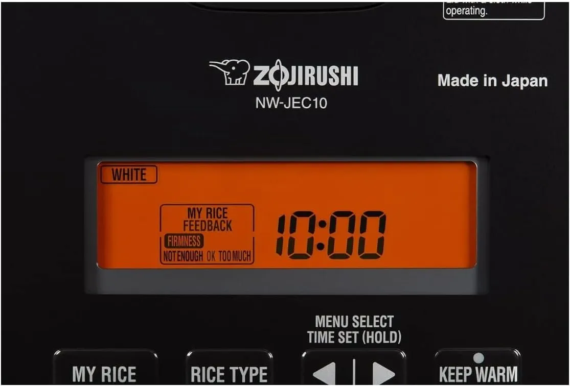 Zojirushi NW-JEC10BA Pressure Induction Heating (IH) Rice Cooker & Warmer, 5.5-Cup, Made in Japan