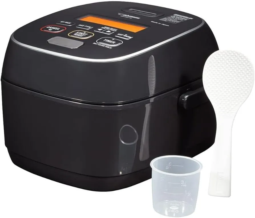 Zojirushi NW-JEC10BA Pressure Induction Heating (IH) Rice Cooker & Warmer, 5.5-Cup, Made in Japan