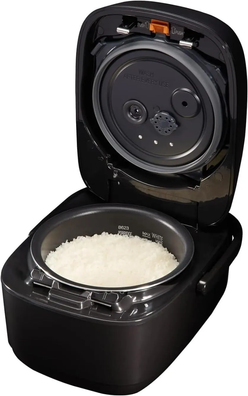 Zojirushi NW-JEC10BA Pressure Induction Heating (IH) Rice Cooker & Warmer, 5.5-Cup, Made in Japan
