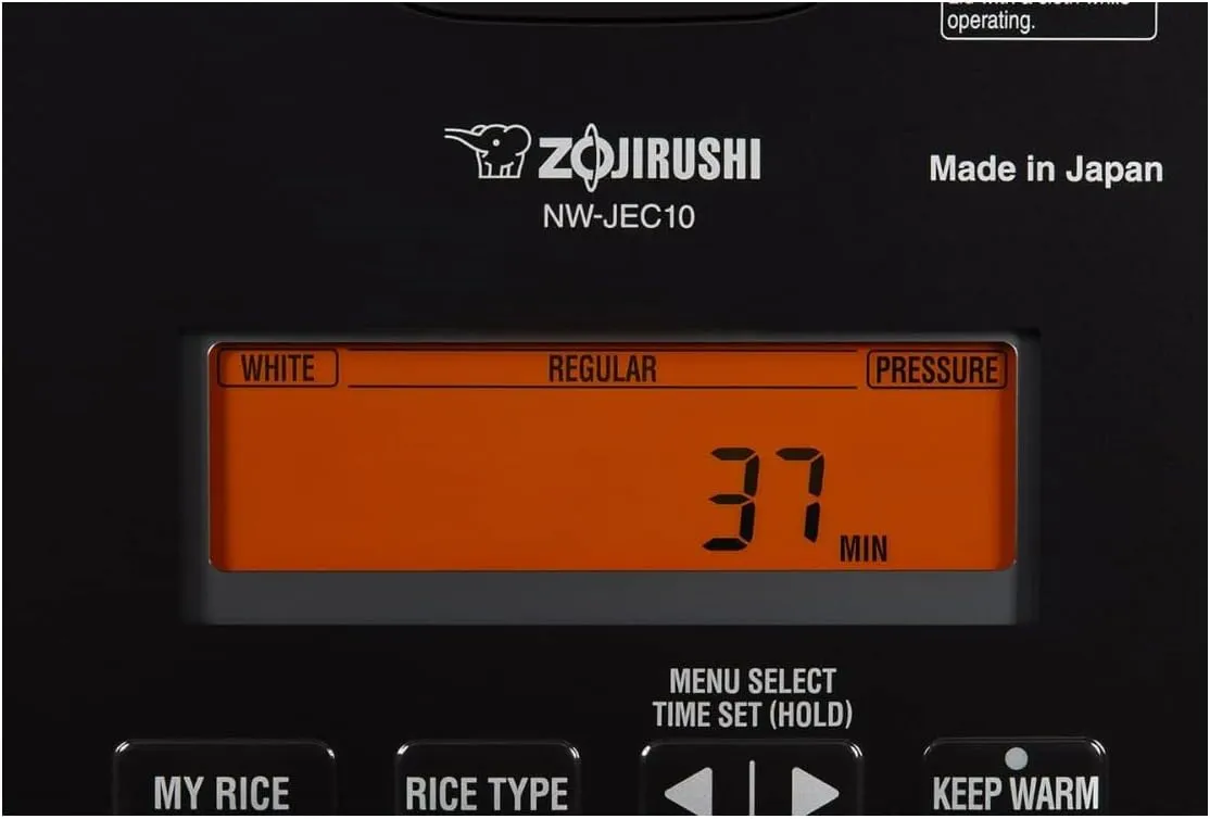 Zojirushi NW-JEC10BA Pressure Induction Heating (IH) Rice Cooker & Warmer, 5.5-Cup, Made in Japan