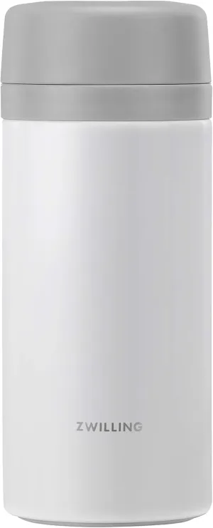 ZWILLING Thermo Tea & Fruit Infuser, 14.2 oz, Silver-White